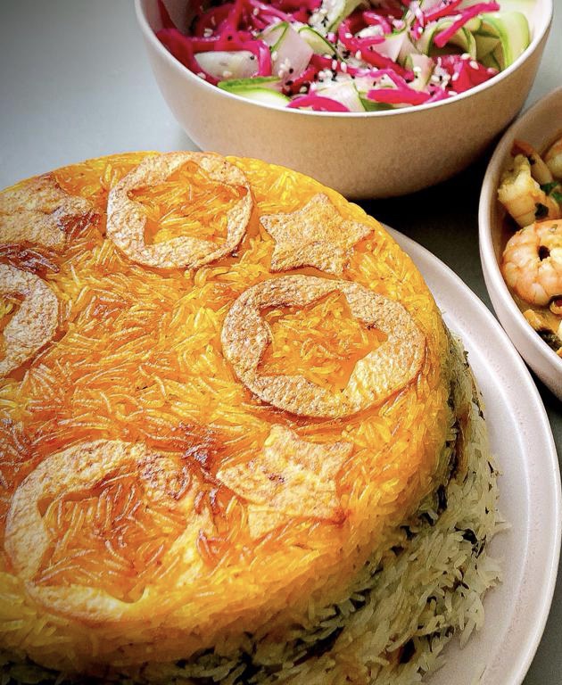 Chelow and Tahdig Saffron & Herbs